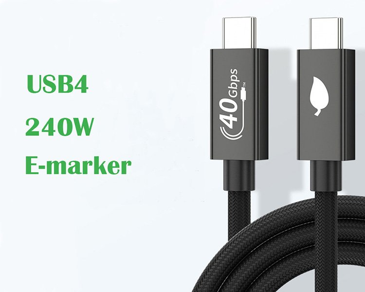 USB4 5A 8K PD240W type-c data cable