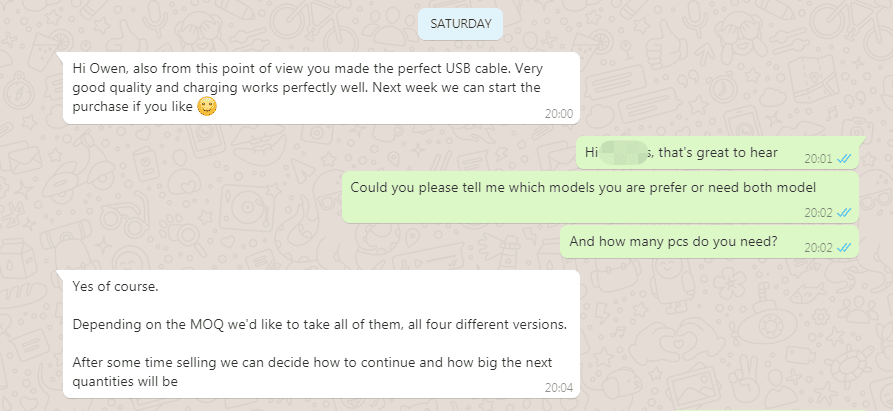 Feedback dei clienti