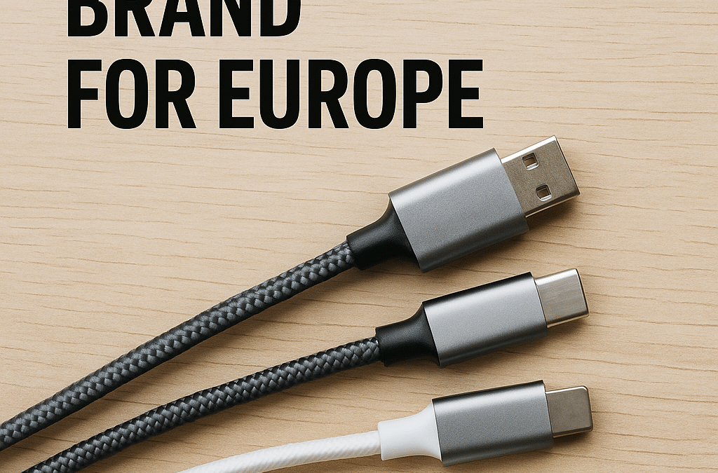 Best USB cable brand for European market – high-quality USB cables displayed on a wooden surface