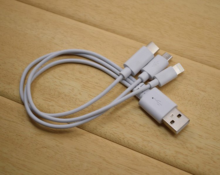 Custom Charging Type C Cable Mini 3in1 for Power Bank Micr usb cable
