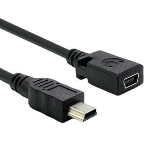 Xiwai Câble D'extension USB 2.0 De 30 Cm, Connecteur Mini USB 5