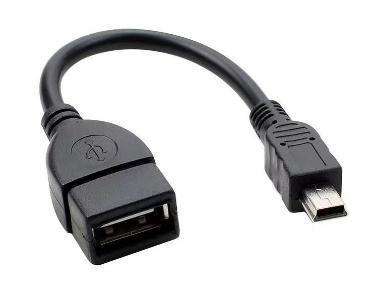 USB a Female to Mini USB Male Cable Adapter OTG Data Cable