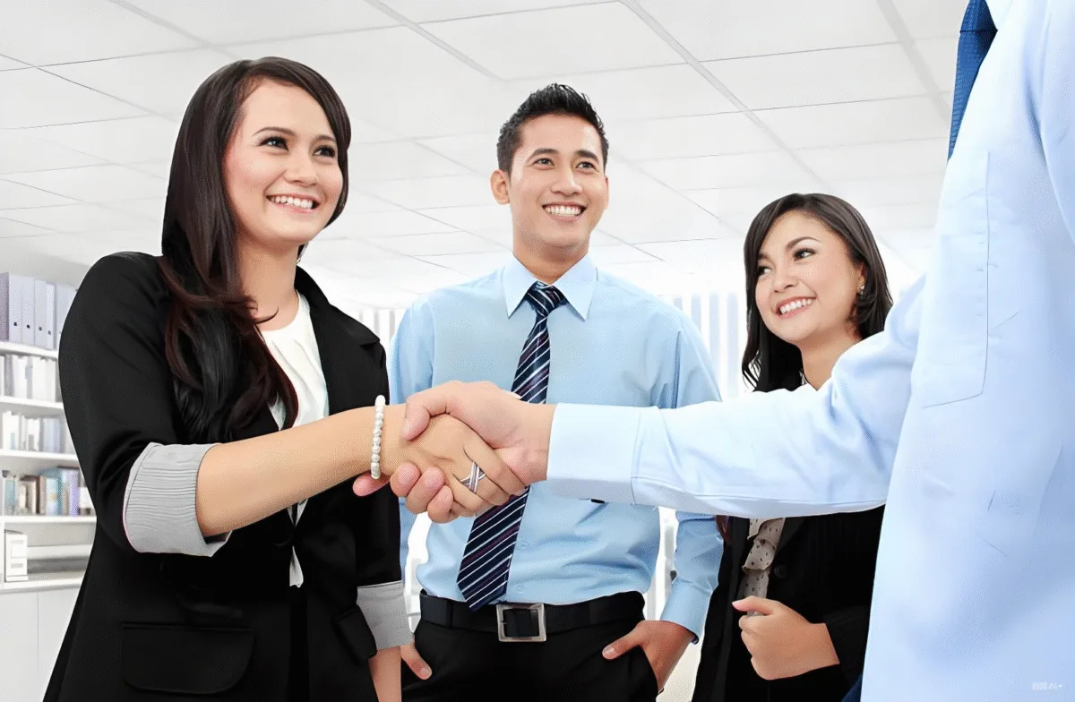business handshake partnership USB charger OEM factory