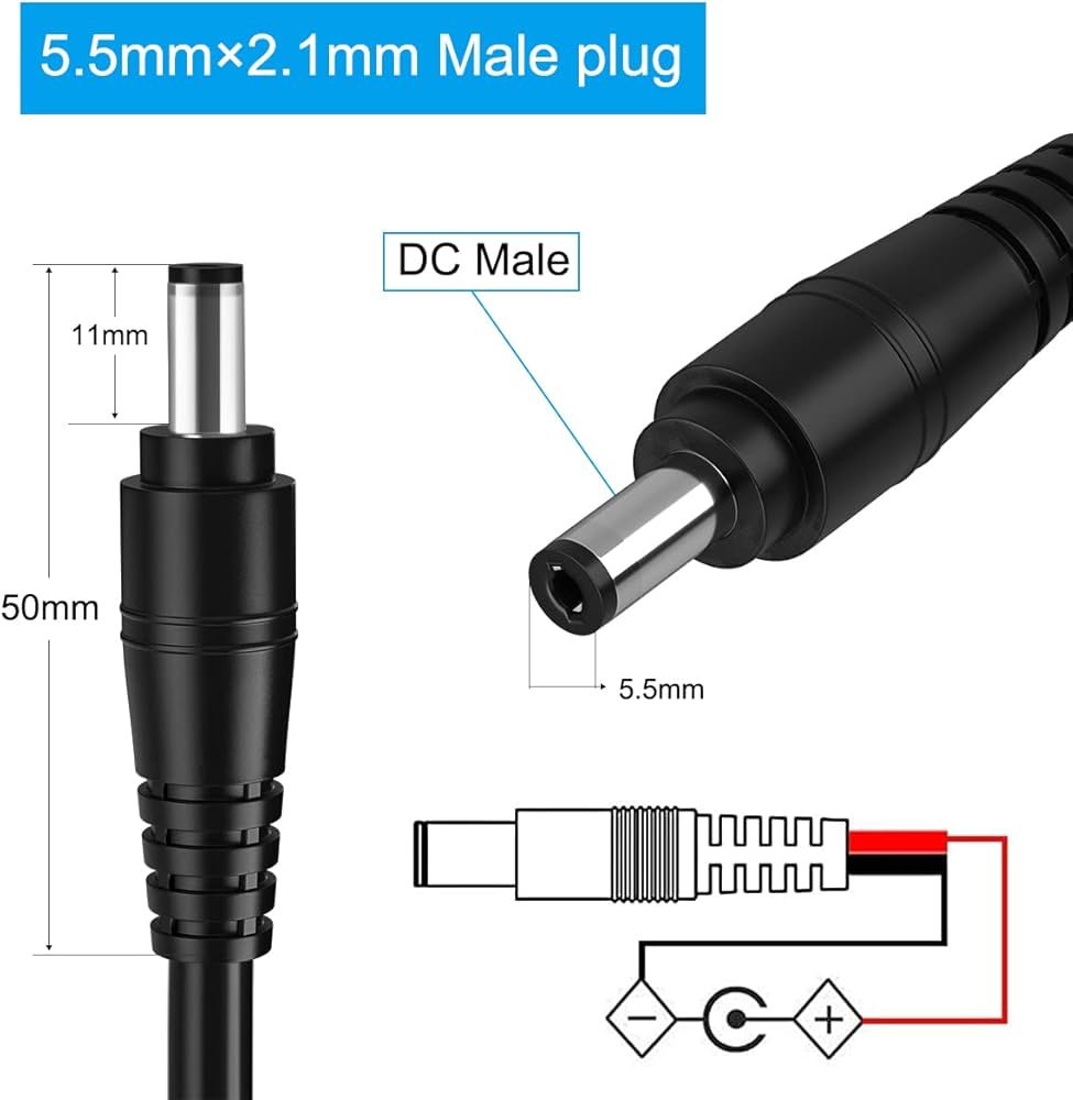 DC Cable Precision Barrel Connector