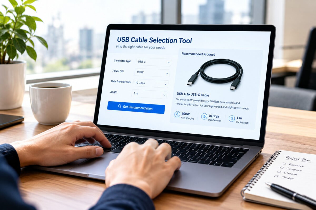 USB Cable Product Selection Tool – overview