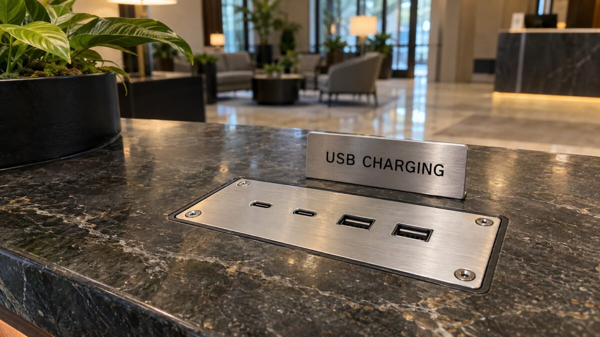 Public space charging station